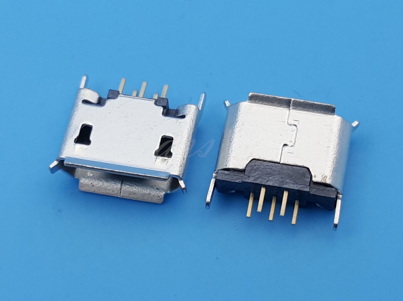 FICHA MCRO USB 180º TIPO MINI "B" FEMEA 5 PINOS